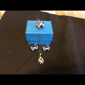 Avon necklace, earring and ring set